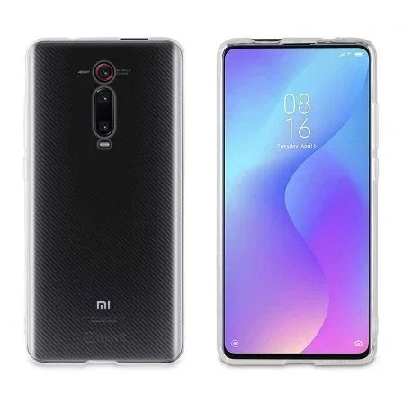 Muvit Pack Funda Crystal Soft Transparente y Protector de Pantalla para Xiaomi Mi 9T/9T Pro